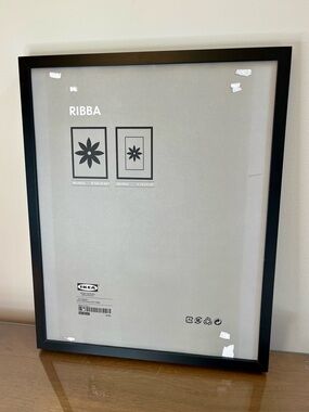 Used IKEA Ribba Black 15 3/4 x 19 3/4 Photo/Poster Frame, No Glass, No Matte